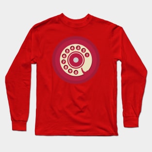 Vintage Red Telephone Long Sleeve T-Shirt